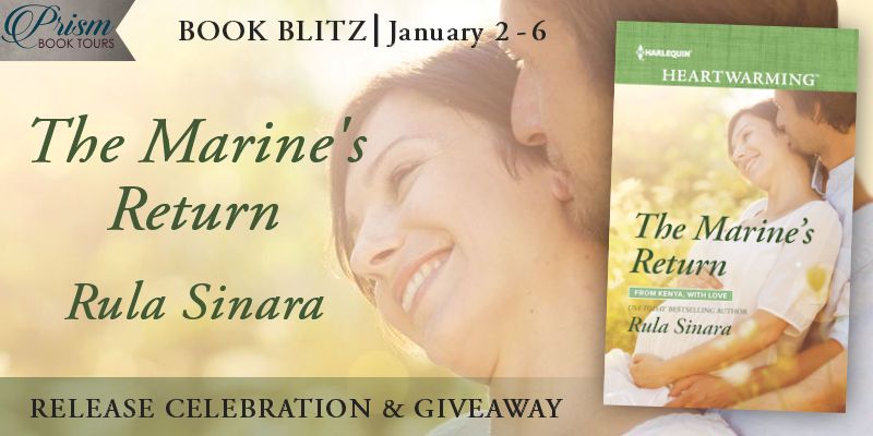 We're blitzing about the release of THE MARINE'S RETURN by Rula Sinara!