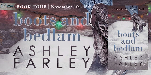Announcing the Book Tour for BOOTS AND BEDLAM by ASHLEY FARLEY!