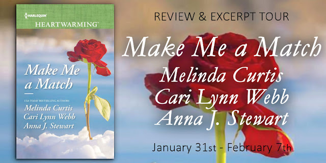We're Announcing the Review & Excerpt Tour for MAKE ME A MATCH by Melinda Curtis, Cari Lynn Webb, and Anna J. Stewart!