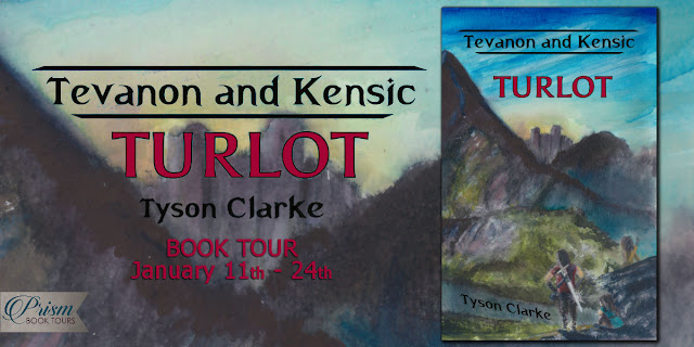We're announcing the Book Tour for Tevanon and Kensic: Turlot by Tyson Clarke!